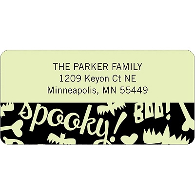 Spooky Halloween Sayings -- Halloween Address Label