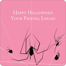 Spinning Spider Web -- Personalized Stickers