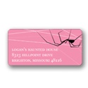 Spinning Spider Web -- Halloween Address Label