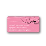 Spinning Spider Web -- Halloween Address Label