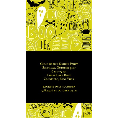 Halloween Graffiti -- Halloween Party Invitation