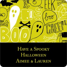Halloween Graffiti -- Personalized Stickers