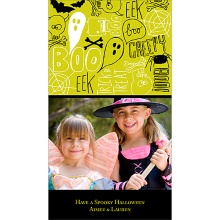 Halloween Graffiti -- Halloween Photo Card