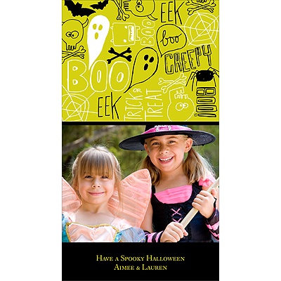 Halloween Graffiti -- Halloween Photo Card