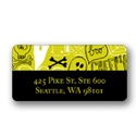 Halloween Graffiti -- Halloween Address Label
