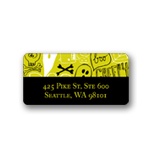 Halloween Graffiti -- Halloween Address Label