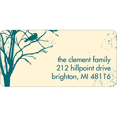Spooky Woods -- Halloween Address Label