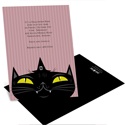 Sly Black Cat -- Halloween Party Invitation