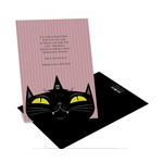 Sly Black Cat -- Halloween Party Invitation