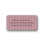 Shaded Stripes -- Halloween Address Label