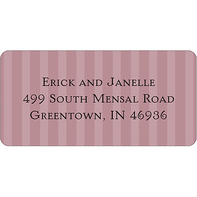 Shaded Stripes -- Halloween Address Label