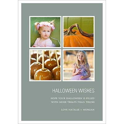 Picture Window Pane -- Halloween Photo Card