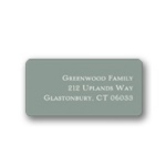 Simple Gray -- Halloween Address Label