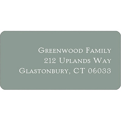 Simple Gray -- Halloween Address Label