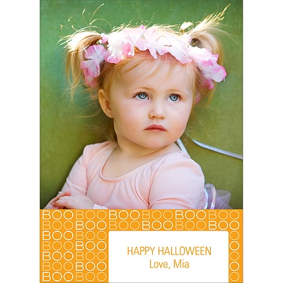 BOO! -- Halloween Photo Card
