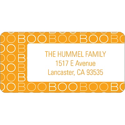 BOO! -- Halloween Address Label