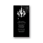 Chandelier Web -- Scary Halloween Party Invitation