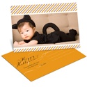Striped Halloween Greetings -- Halloween Photo Postcard
