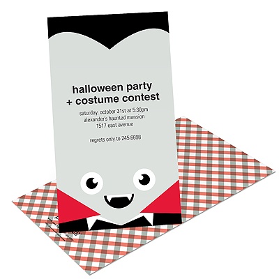 Vampire Love -- Kids Halloween Invitation