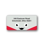 Vampire Head -- Halloween Address Label