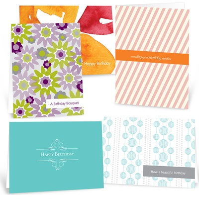 Modern Birthday Bundle -- Note Card Sets