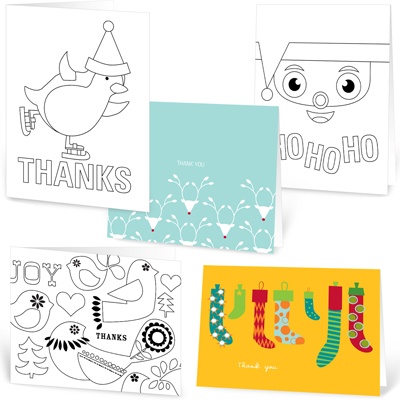 THE GOLDEN TICKET -- BOY PHOTO BIRTH ANNOUNCEMENT, 2in. x 4in. Folded Holiday Card