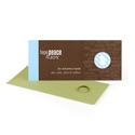 Peeking Symbols -- Mocha and Sky Christmas Card