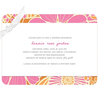 Tropical Twist --  Bridal Shower Invitations