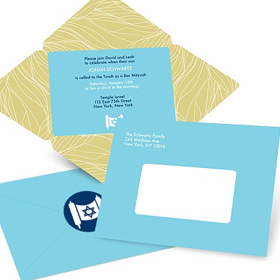 Special Delivery -- Unique Bar Mitzvah Invitations