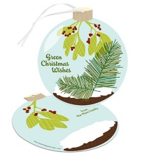 Ornament Display -- Recycled Christmas Cards