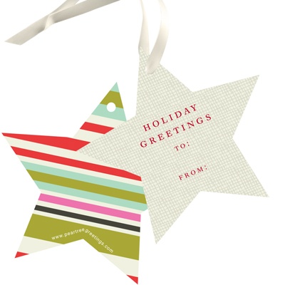 Stars Meet Stripes -- Christmas Gift Tags