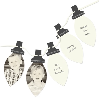 Picture Perfect Lights -- Unique Holiday Photo Cards