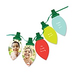 Colorful String of Lights -- Custom Photo Christmas Cards