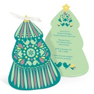Folk Art Christmas Tree in Green 