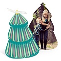 Folk Art Christmas Tree -- Ornament Christmas Cards
