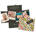 Tagged and Striped Multiples -- Retro Photo Christmas Cards