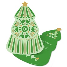 Die Cut Christmas Tree -- Unique Corporate Holiday Cards