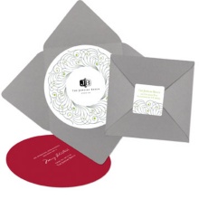 Wreath and Ribbon -- Corporate Holiday Cards