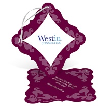 Elegant Ornament -- Unique Holiday Business Cards