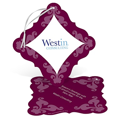 Elegant Ornament -- Unique Holiday Business Cards