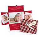 Wrapped Collage -- Holiday Birth Announcements