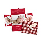 Wrapped Collage -- Holiday Birth Announcements