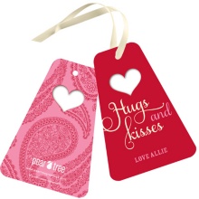 Special Cut Paisley -- Valentine Gift Tags