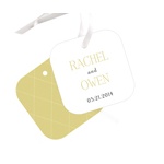 Diamond Detail -- Wedding Favor Tags