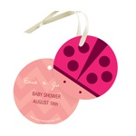 Chevron Lovebug -- Baby Shower Gift Tags
