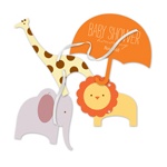 Safari Showers -- Animal Baby Shower Invitations