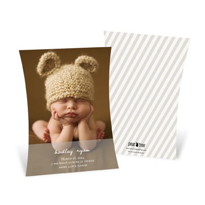 Tied with Style -- Modern Birth Announcements