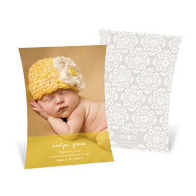 Tied with Style -- Modern Baby Announcements