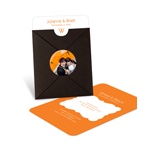 Modern Monogram -- Pocket Wedding Invitations