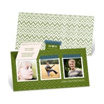 Chevron Memories Pop Up -- Graduation Invitations